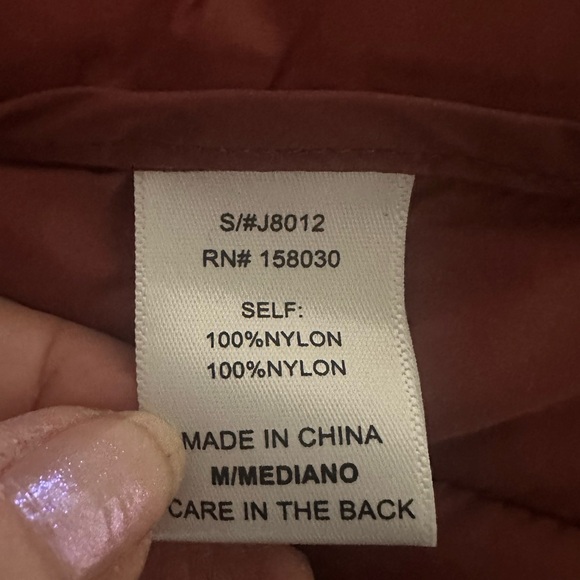 Love Tree Rust Ultra Light Packable Jacket - Picture 8 of 10